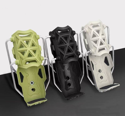 Adaptive cycling bicycle, electric bike, and motorcycle water bottle holder