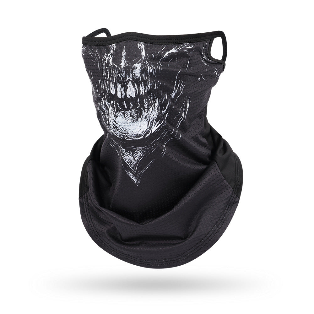 Ice Silk Mesh Ear Hanging Mask Skeleton Outdoor Cycling Mask