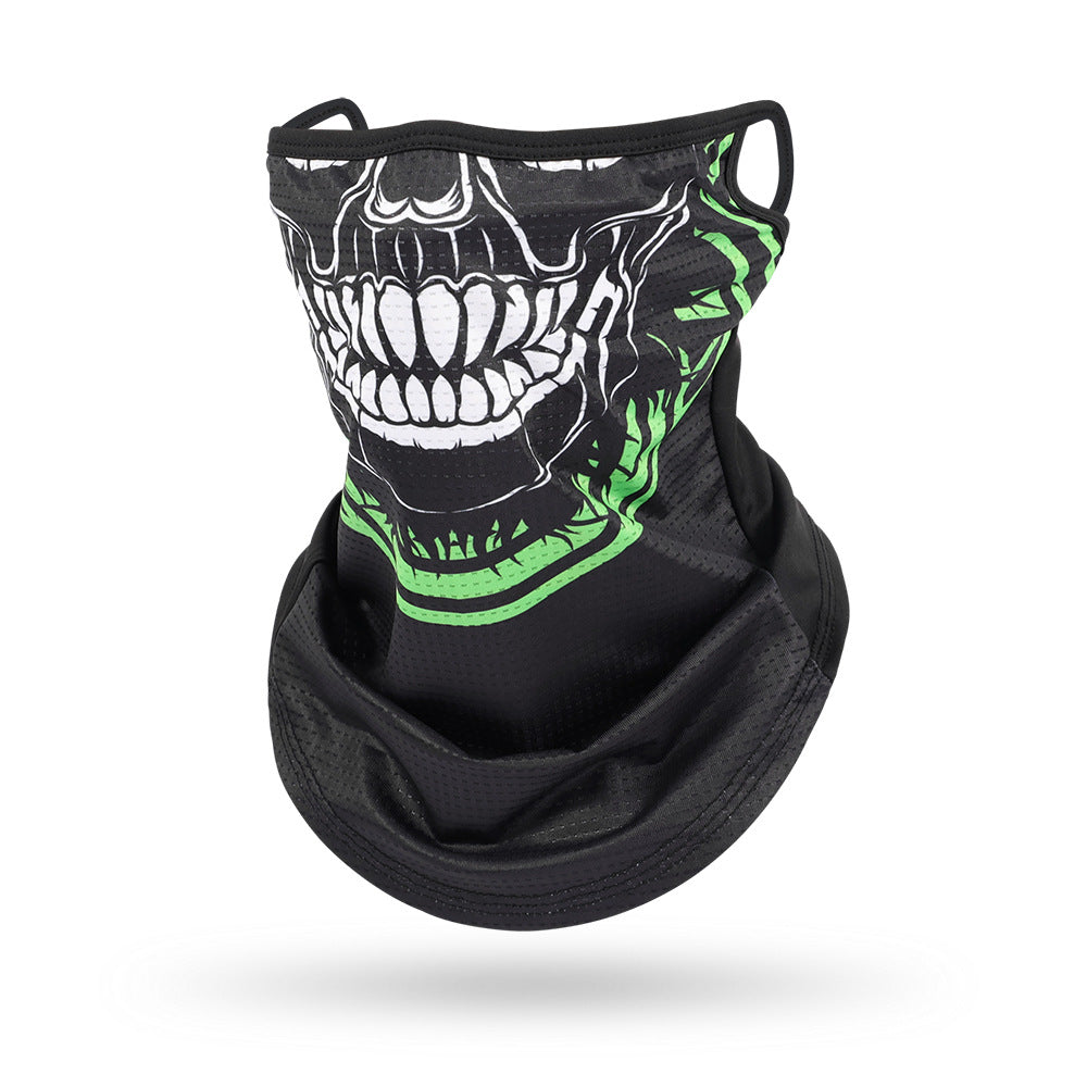 Ice Silk Mesh Ear Hanging Mask Skeleton Outdoor Cycling Mask