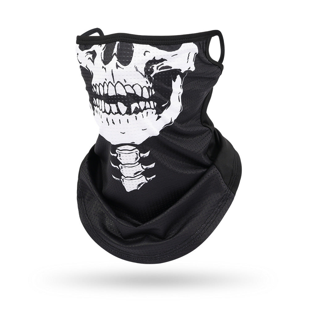 Ice Silk Mesh Ear Hanging Mask Skeleton Outdoor Cycling Mask