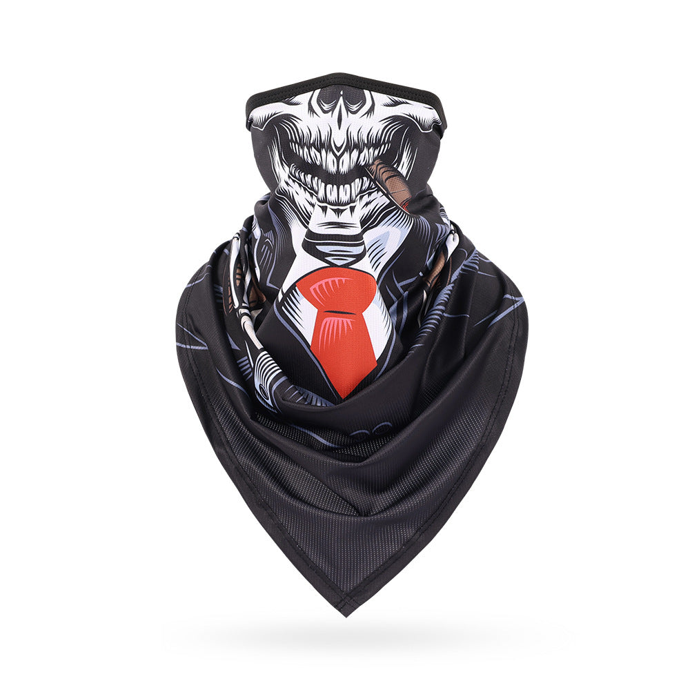 Ice Silk Skeleton Motorcycle Mask