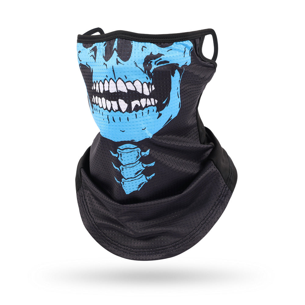 Ice Silk Mesh Ear Hanging Mask Skeleton Outdoor Cycling Mask