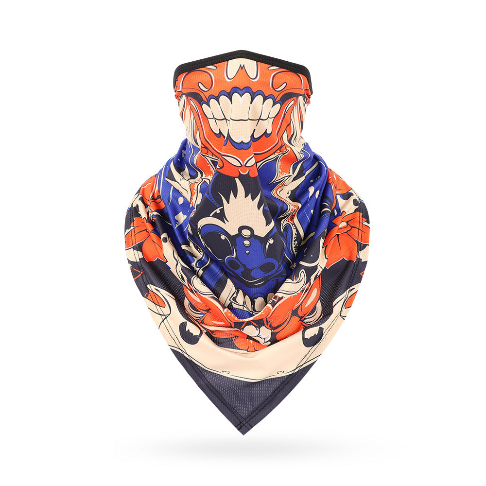 Ice Silk Skeleton Motorcycle Mask