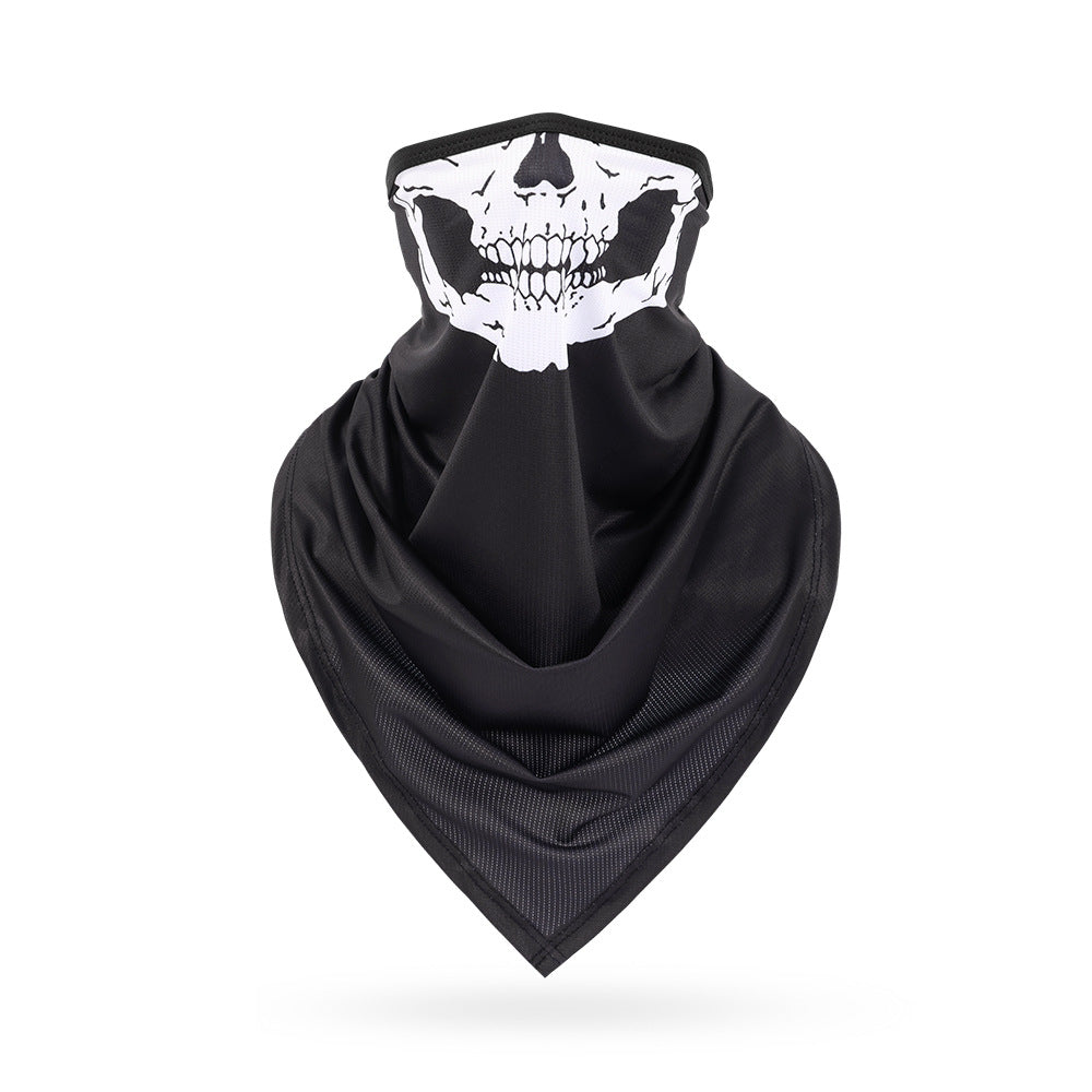 Ice Silk Skeleton Motorcycle Mask