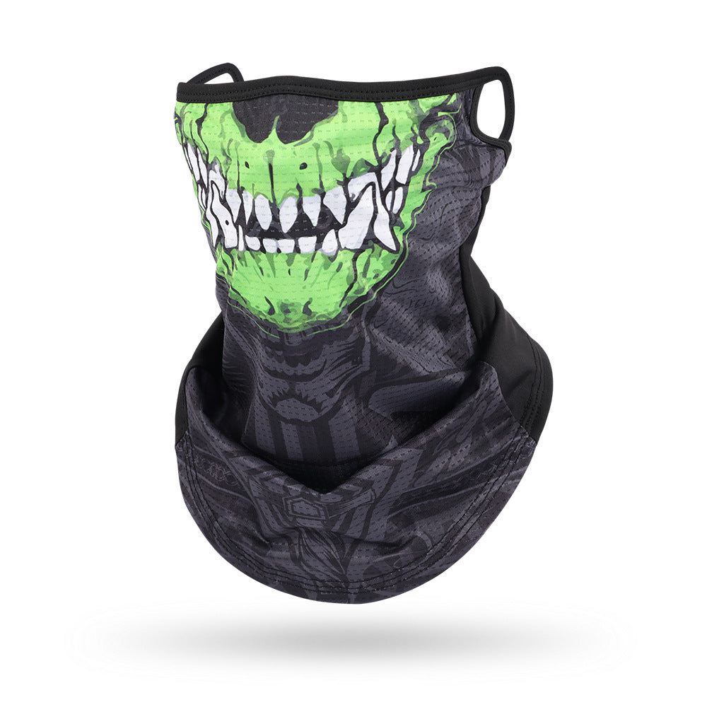 Ice Silk Mesh Ear Hanging Mask Skeleton Outdoor Cycling Mask