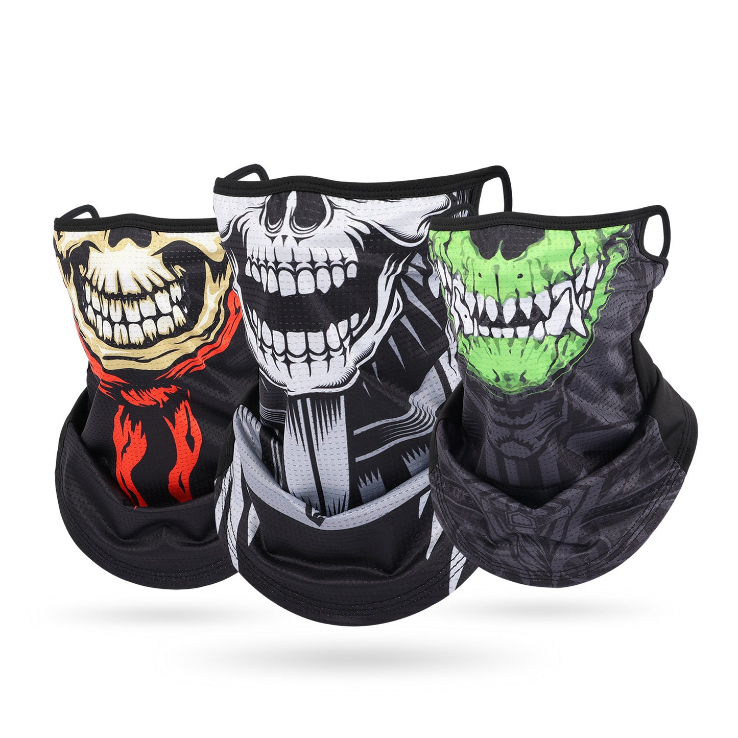 Ice Silk Mesh Ear Hanging Mask Skeleton Outdoor Cycling Mask