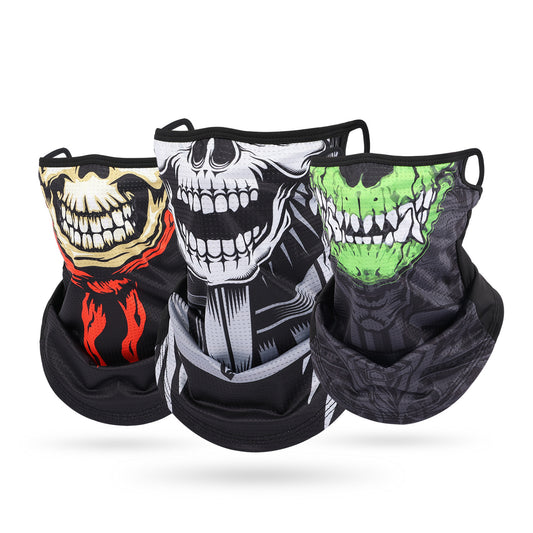 Ice Silk Mesh Ear Hanging Mask Skeleton Outdoor Cycling Mask