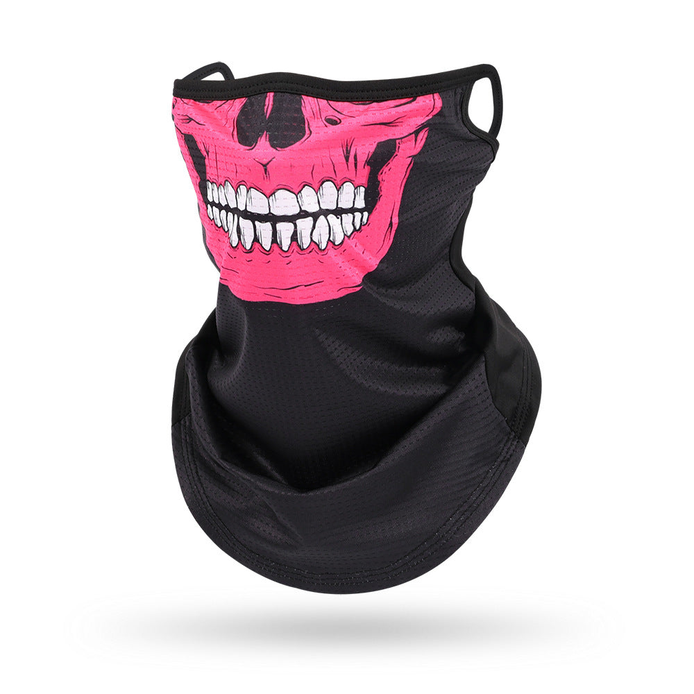 Ice Silk Mesh Ear Hanging Mask Skeleton Outdoor Cycling Mask