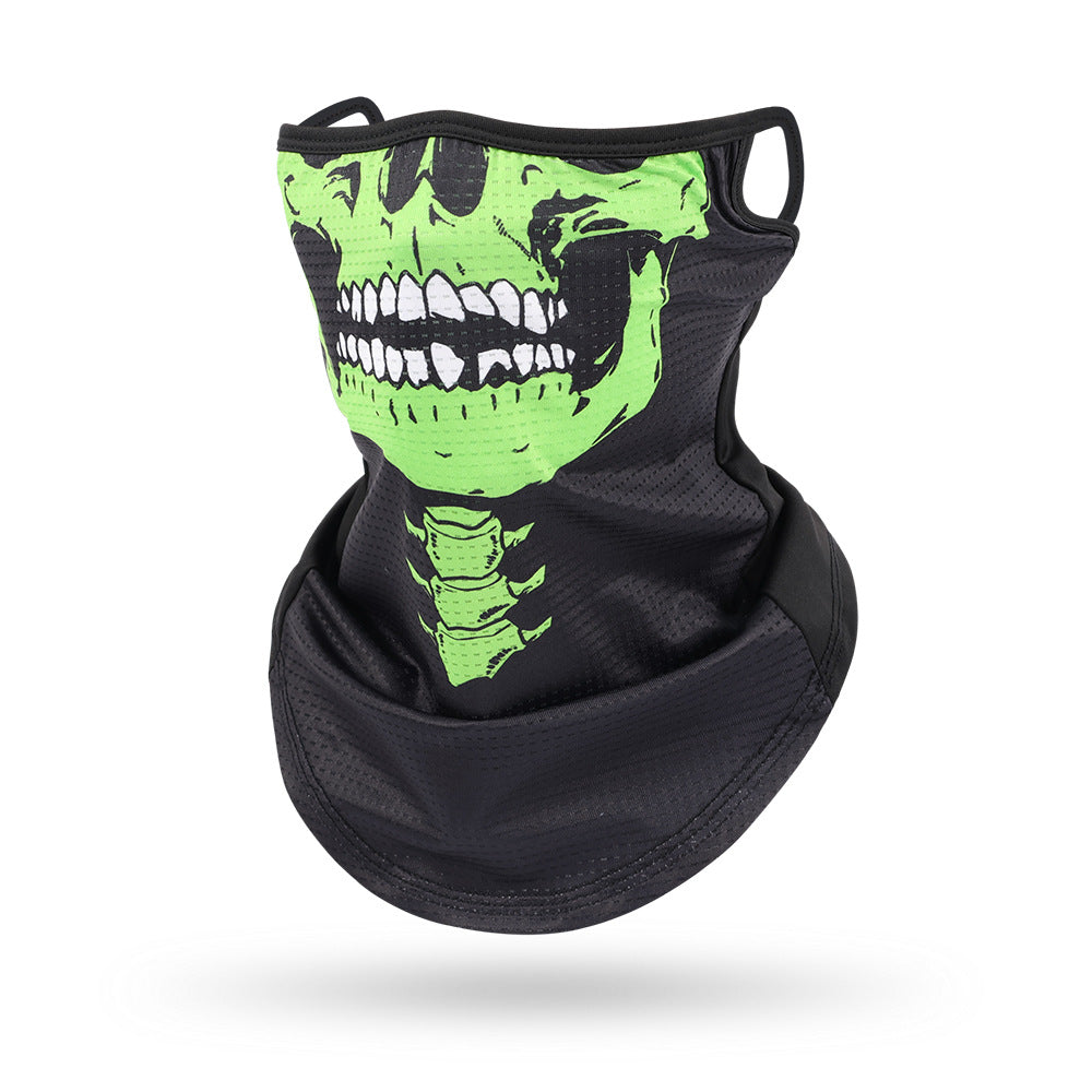 Ice Silk Mesh Ear Hanging Mask Skeleton Outdoor Cycling Mask