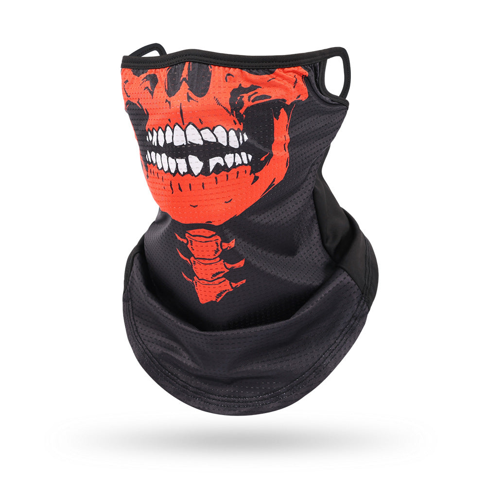 Ice Silk Mesh Ear Hanging Mask Skeleton Outdoor Cycling Mask