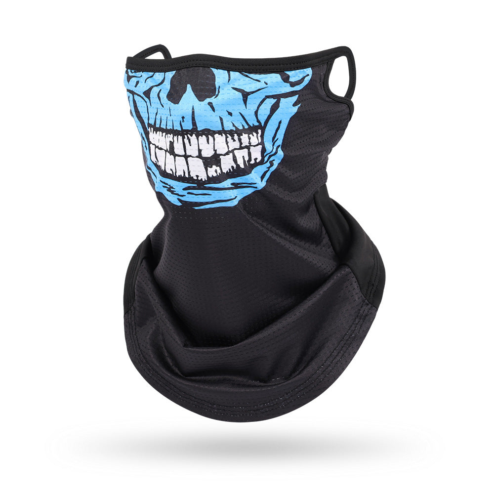 Ice Silk Mesh Ear Hanging Mask Skeleton Outdoor Cycling Mask