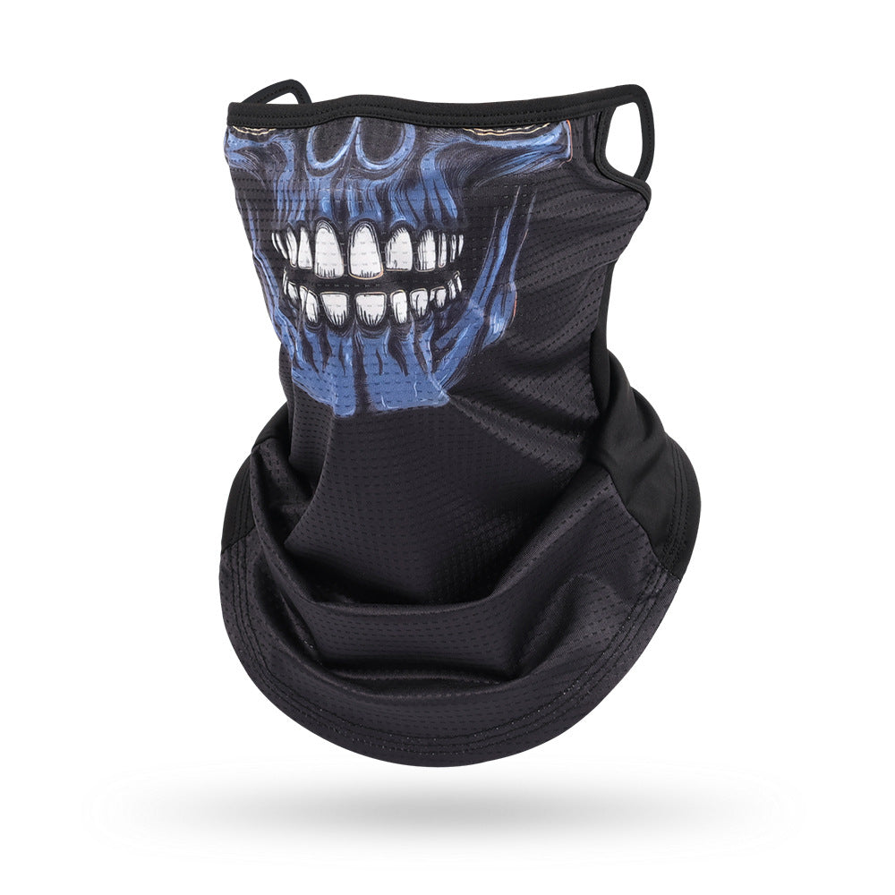 Ice Silk Mesh Ear Hanging Mask Skeleton Outdoor Cycling Mask