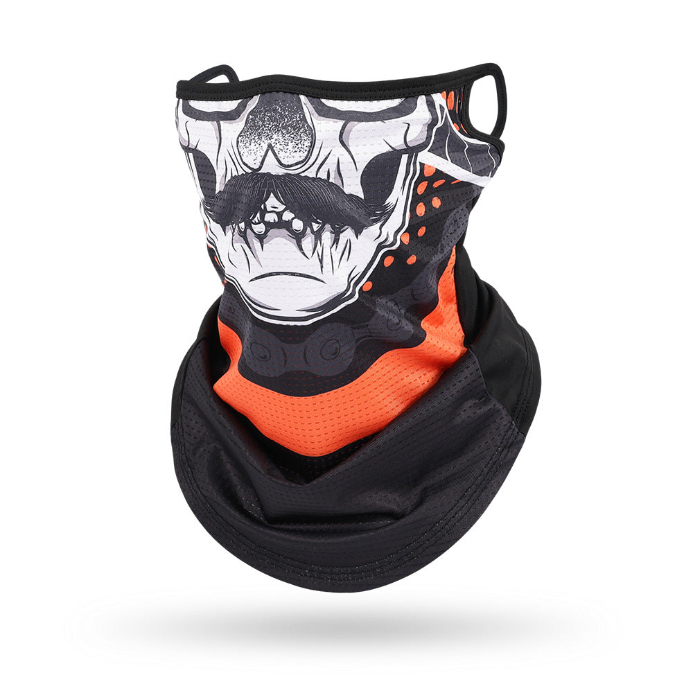 Ice Silk Mesh Ear Hanging Mask Skeleton Outdoor Cycling Mask