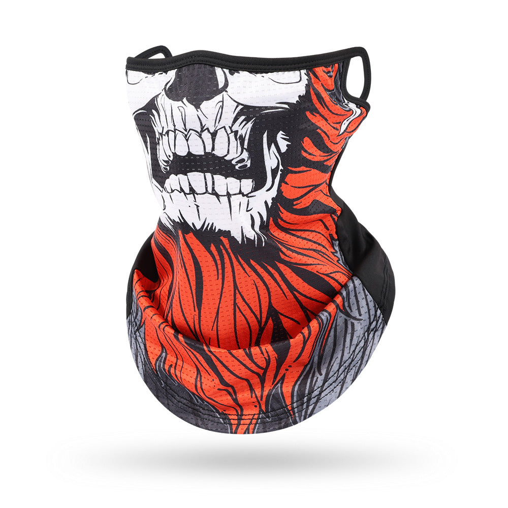 Ice Silk Mesh Ear Hanging Mask Skeleton Outdoor Cycling Mask