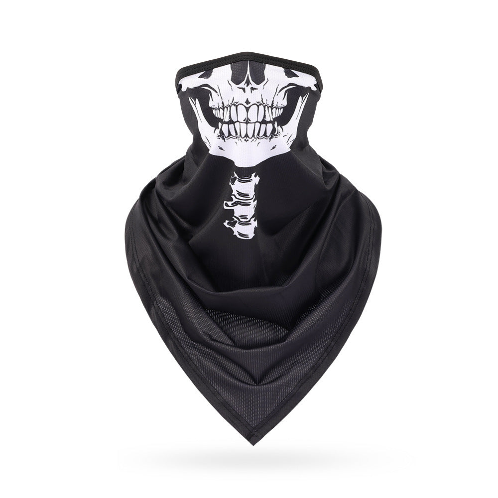 Ice Silk Skeleton Motorcycle Mask