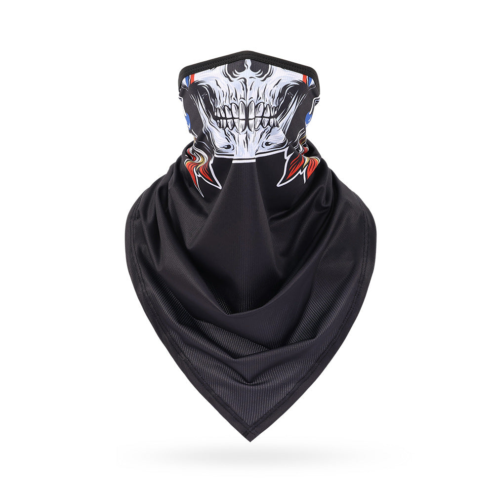 Ice Silk Skeleton Motorcycle Mask