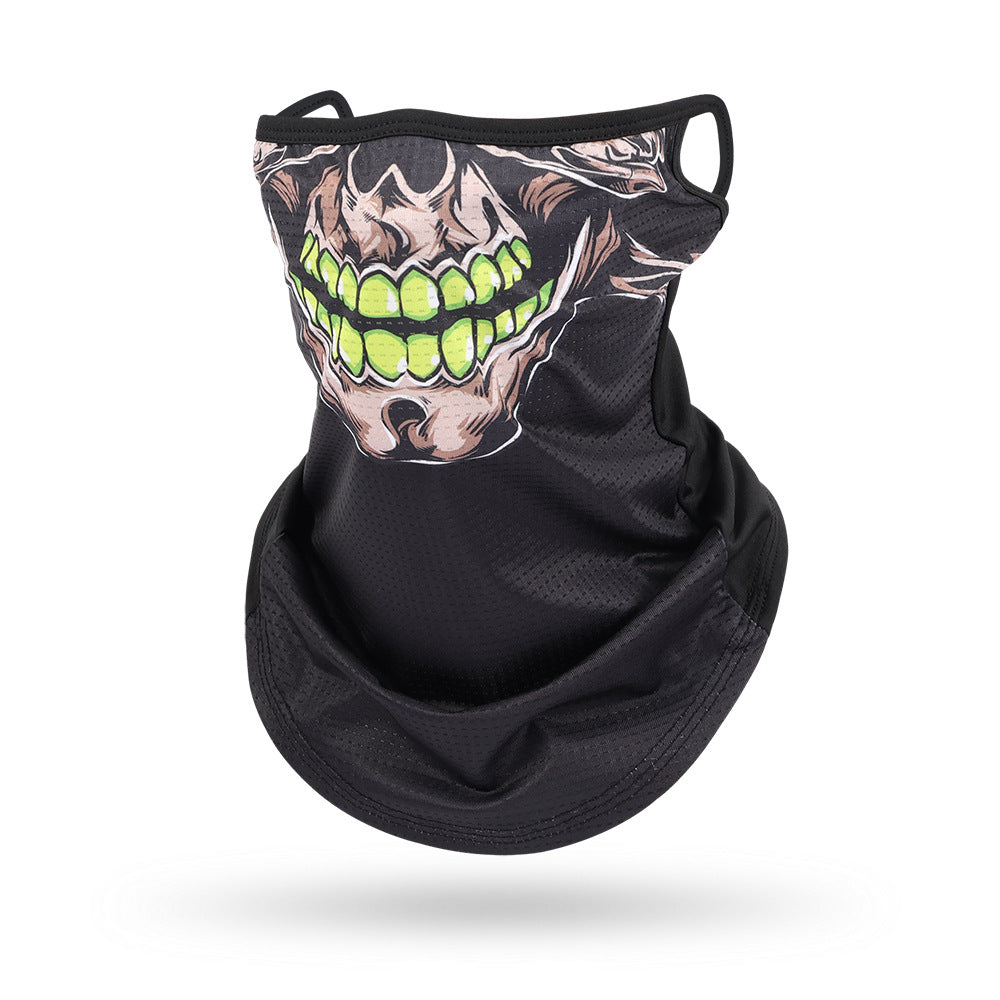 Ice Silk Mesh Ear Hanging Mask Skeleton Outdoor Cycling Mask