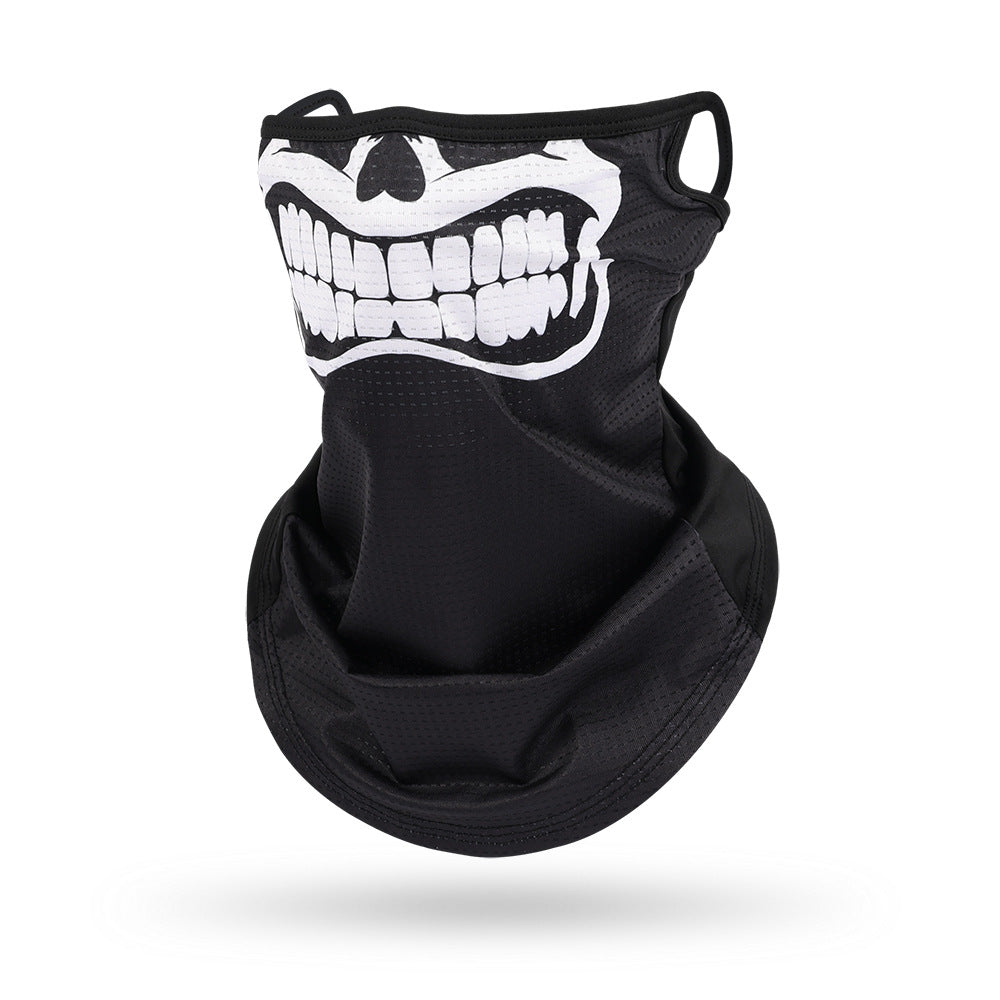 Ice Silk Mesh Ear Hanging Mask Skeleton Outdoor Cycling Mask