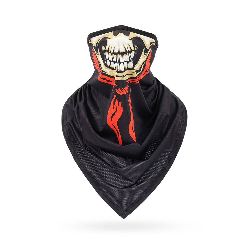 Ice Silk Skeleton Motorcycle Mask