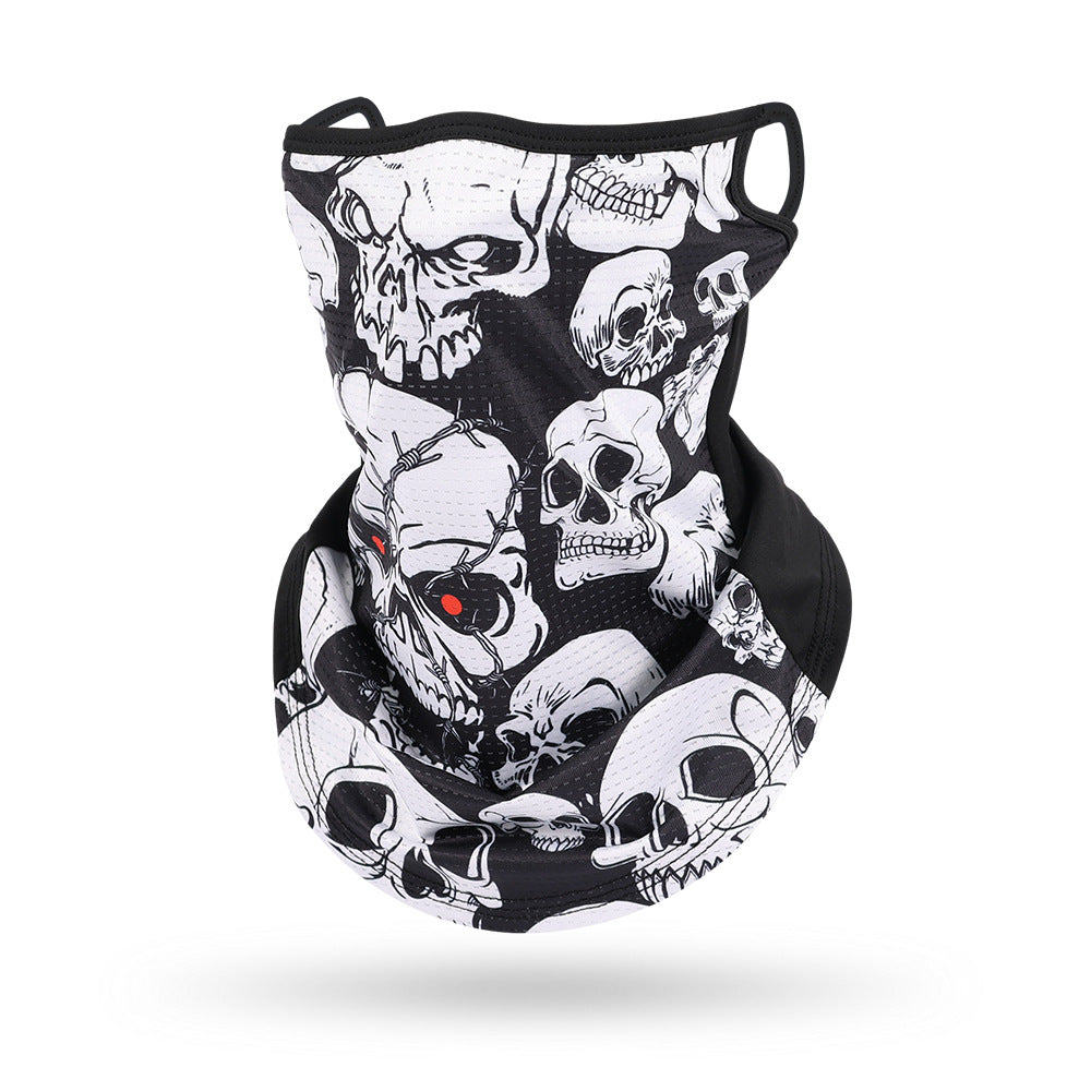 Ice Silk Mesh Ear Hanging Mask Skeleton Outdoor Cycling Mask