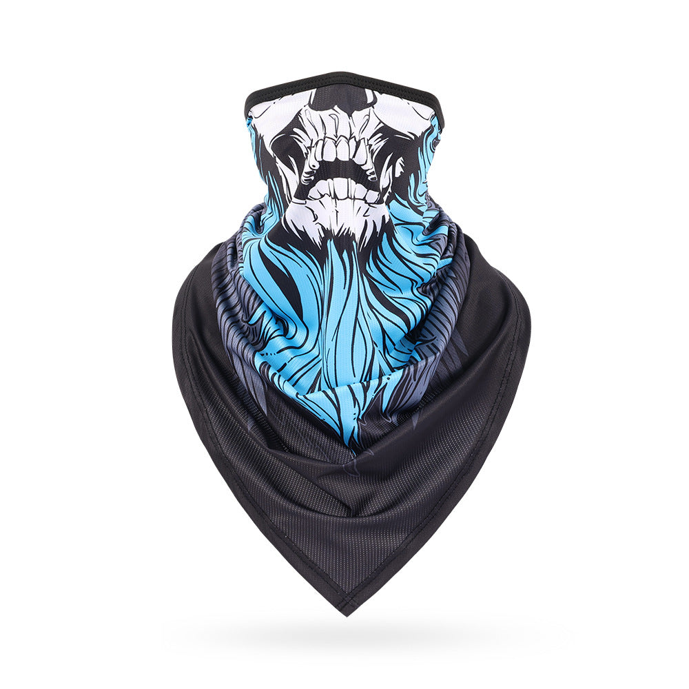 Ice Silk Skeleton Motorcycle Mask