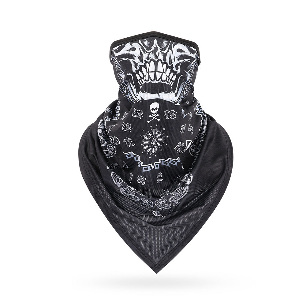 Ice Silk Skeleton Motorcycle Mask