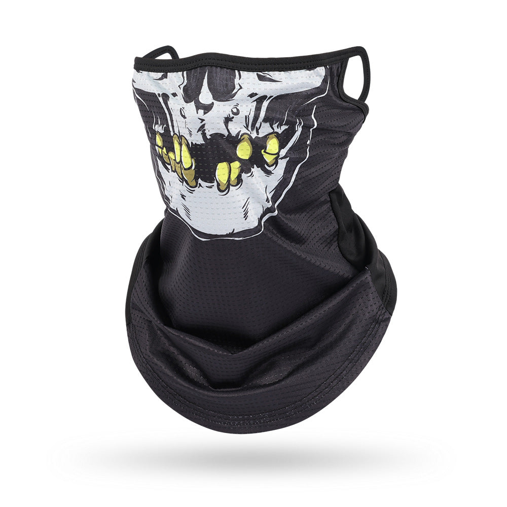 Ice Silk Mesh Ear Hanging Mask Skeleton Outdoor Cycling Mask