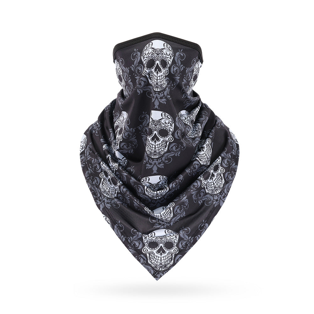 Ice Silk Skeleton Motorcycle Mask