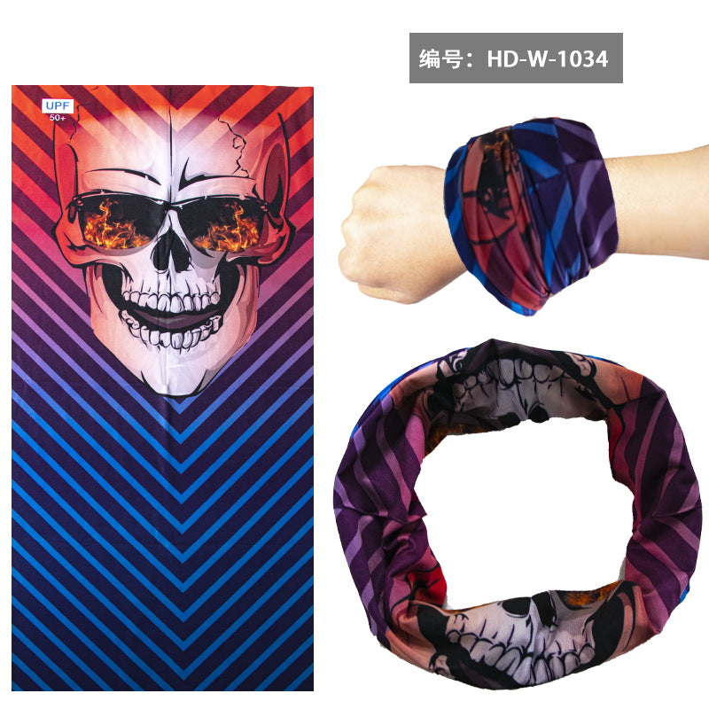 Breathable Sunscreen Ice Silk Magic Headband Riding Mask