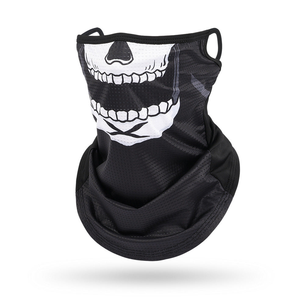 Ice Silk Mesh Ear Hanging Mask Skeleton Outdoor Cycling Mask