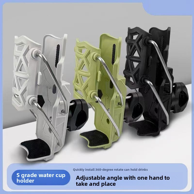 Adaptive cycling bicycle, electric bike, and motorcycle water bottle holder