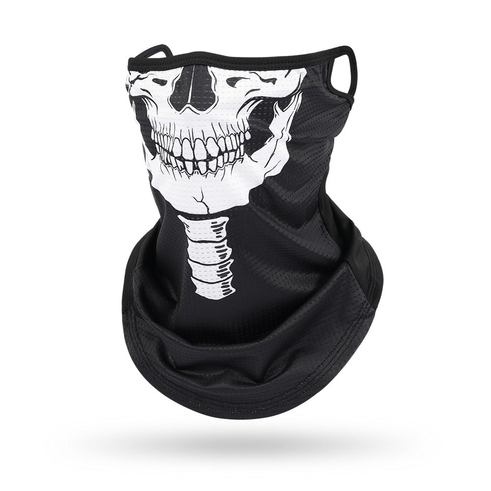 Ice Silk Mesh Ear Hanging Mask Skeleton Outdoor Cycling Mask