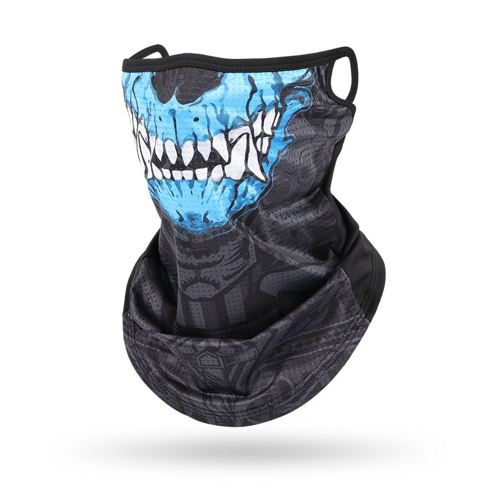 Ice Silk Mesh Ear Hanging Mask Skeleton Outdoor Cycling Mask