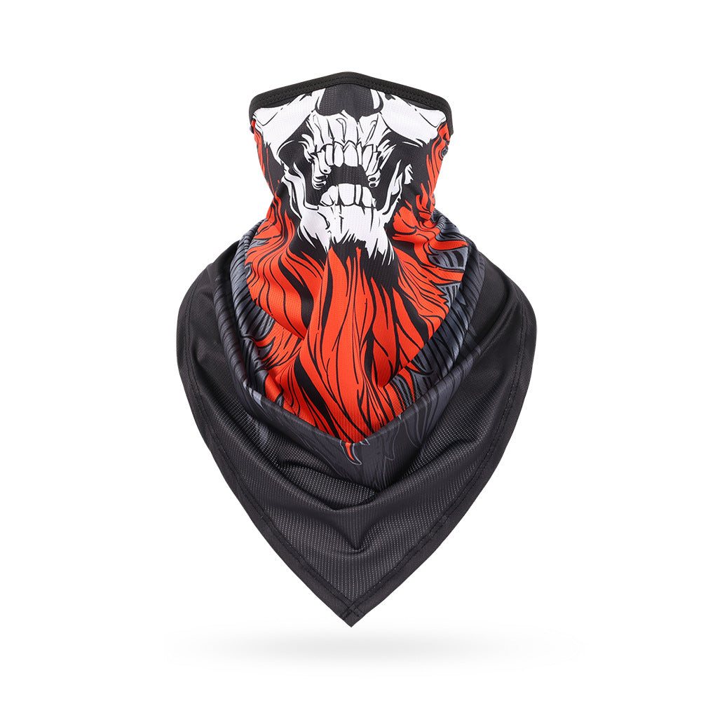 Ice Silk Skeleton Motorcycle Mask
