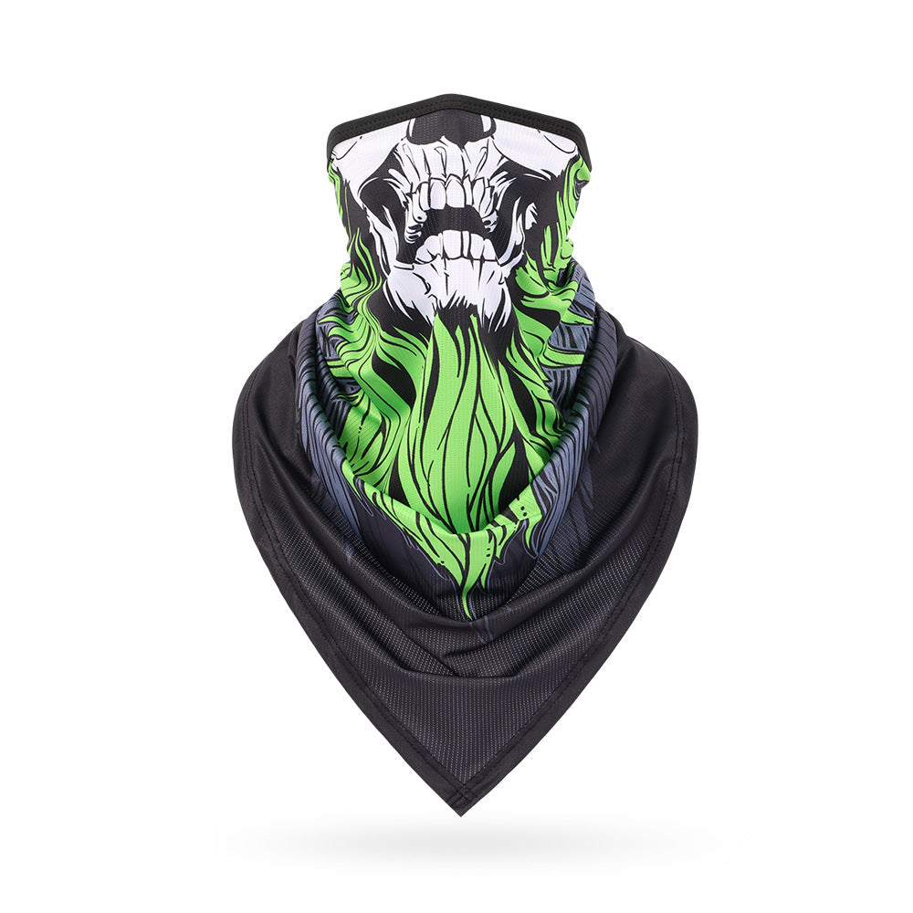 Ice Silk Skeleton Motorcycle Mask