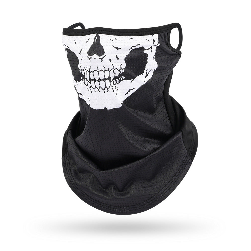 Ice Silk Mesh Ear Hanging Mask Skeleton Outdoor Cycling Mask