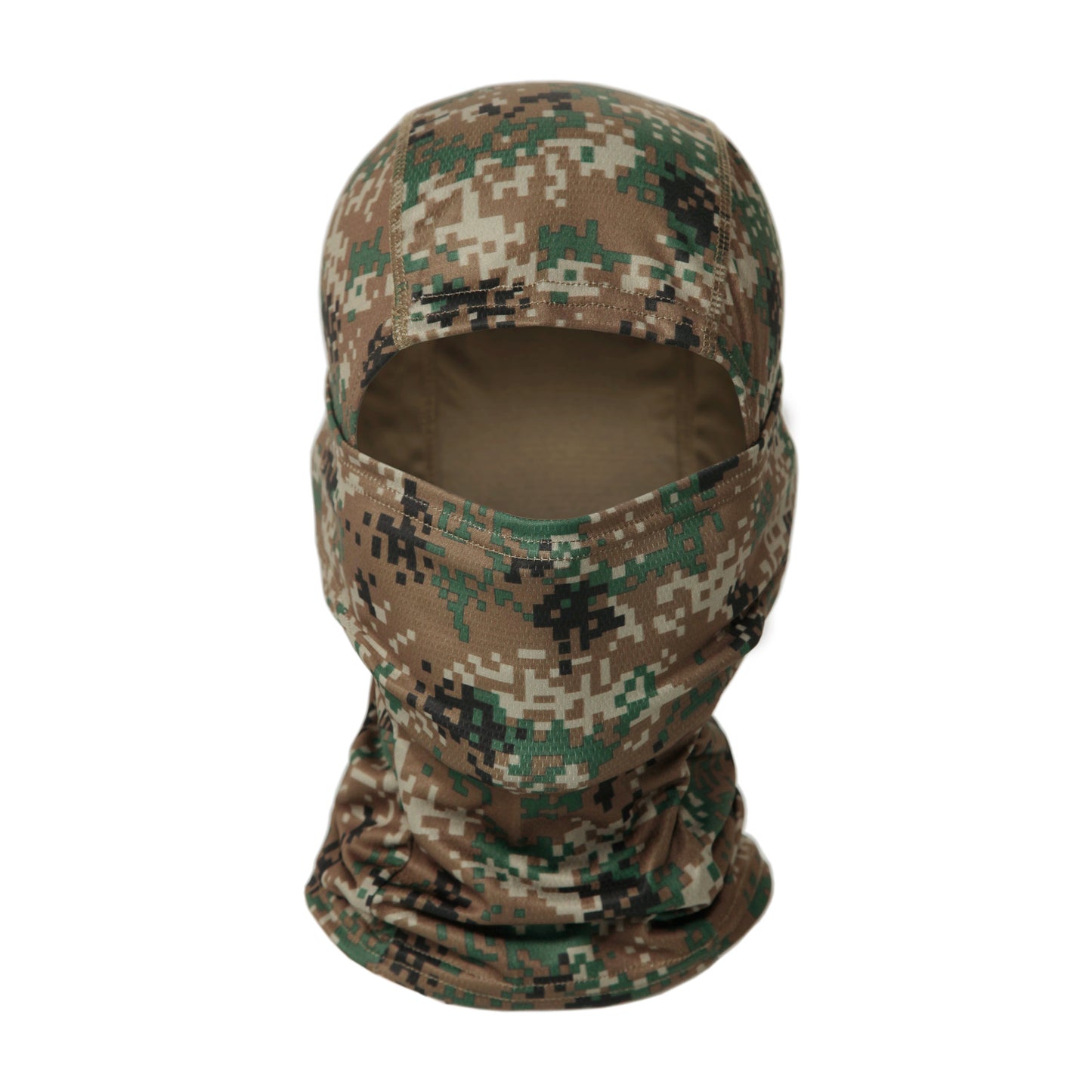 Camouflage sunscreen and sweat absorbing face mask