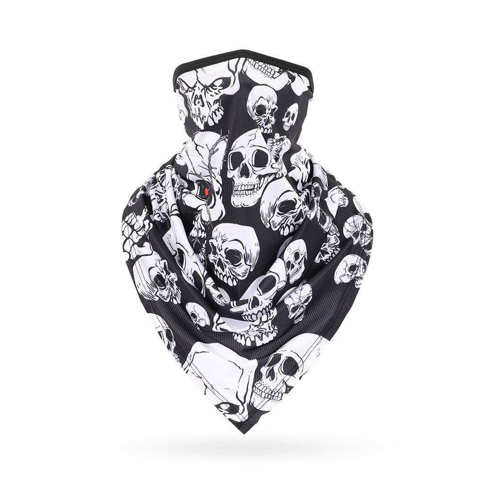 Ice Silk Skeleton Motorcycle Mask