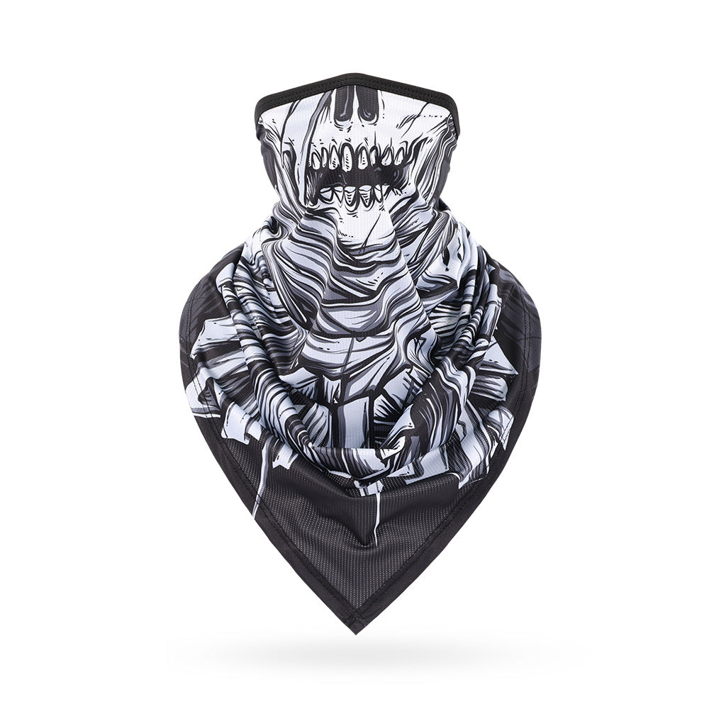 Ice Silk Skeleton Motorcycle Mask