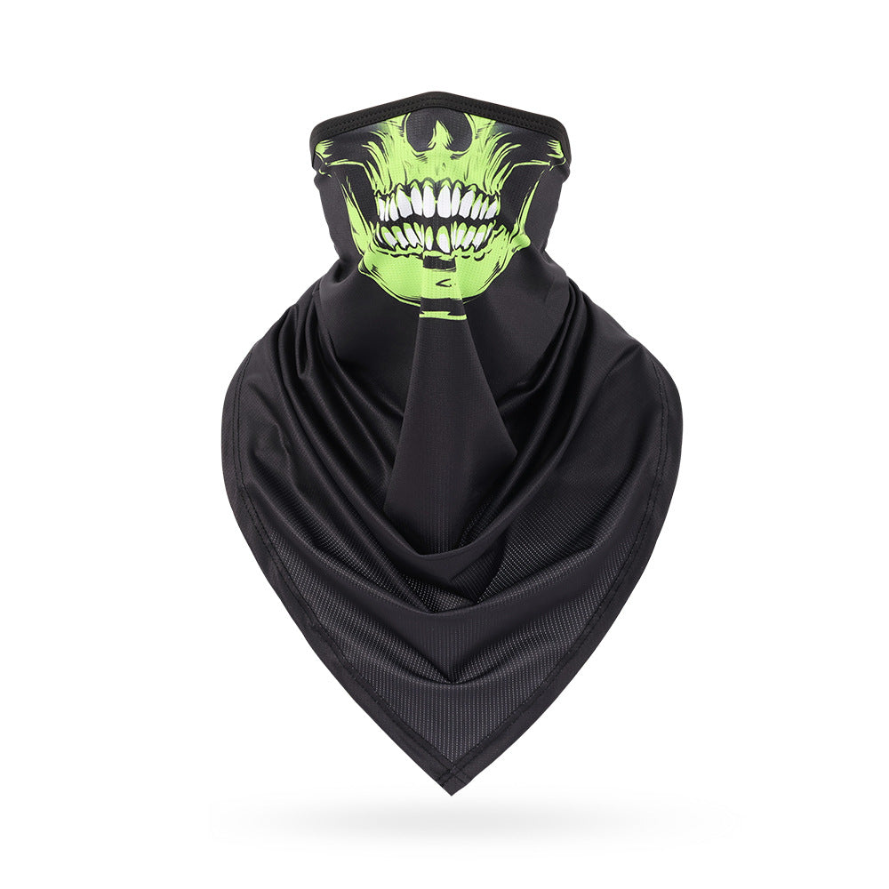 Ice Silk Skeleton Motorcycle Mask