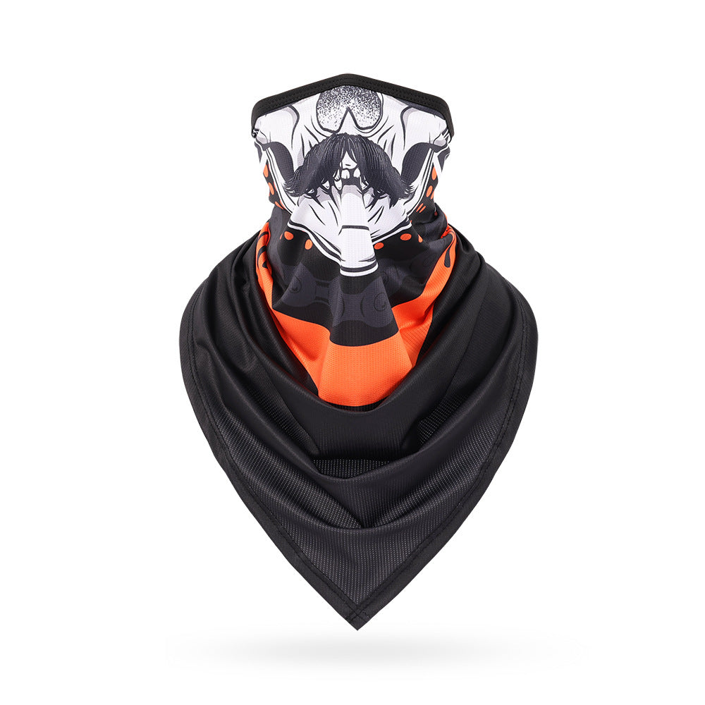 Ice Silk Skeleton Motorcycle Mask