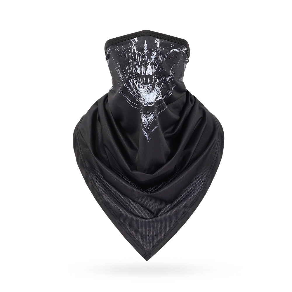 Ice Silk Skeleton Motorcycle Mask