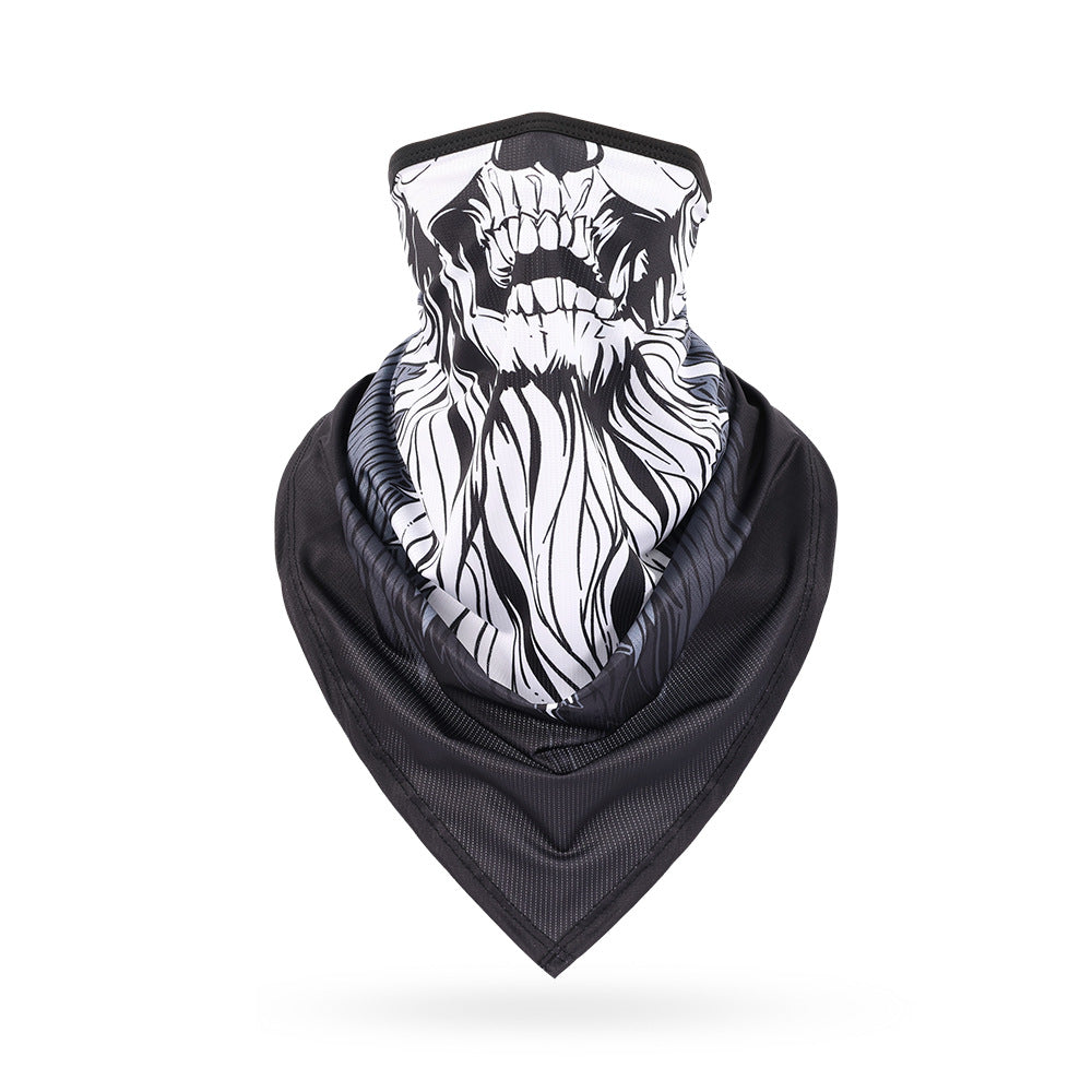 Ice Silk Skeleton Motorcycle Mask