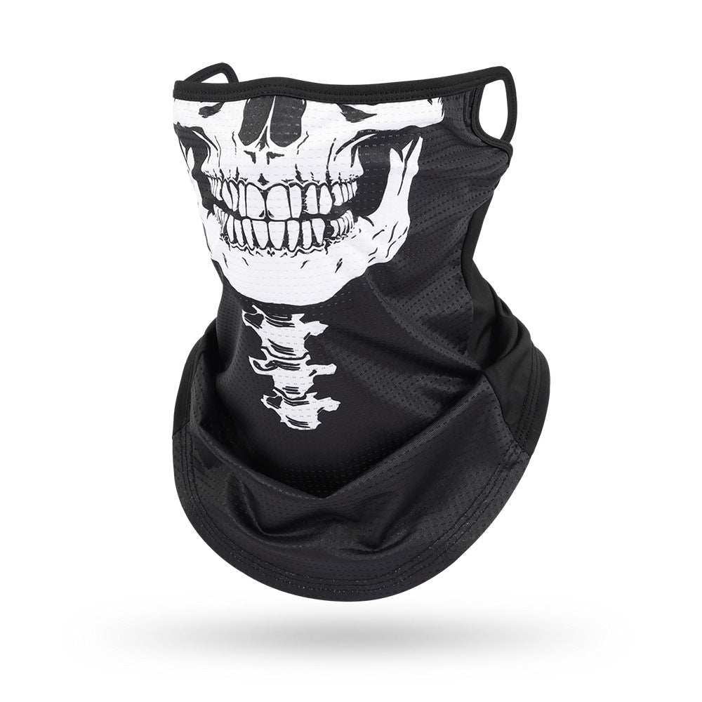 Ice Silk Mesh Ear Hanging Mask Skeleton Outdoor Cycling Mask
