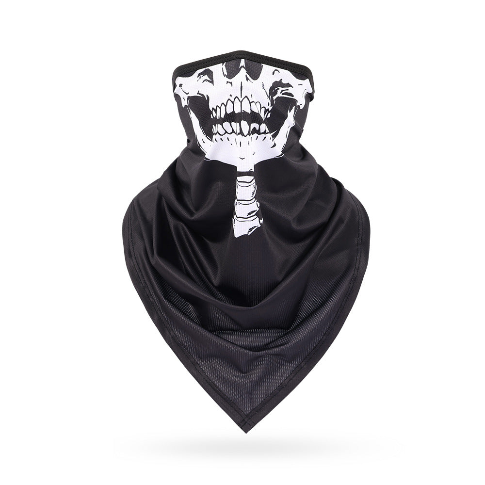 Ice Silk Skeleton Motorcycle Mask