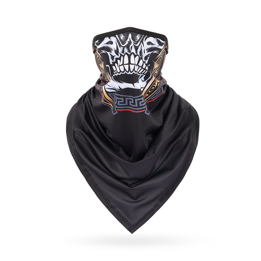 Ice Silk Skeleton Motorcycle Mask