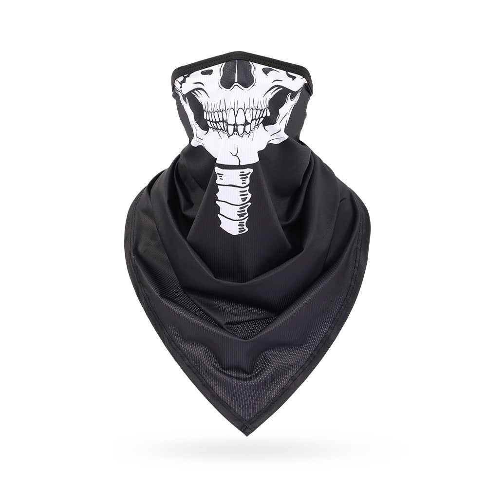 Ice Silk Skeleton Motorcycle Mask