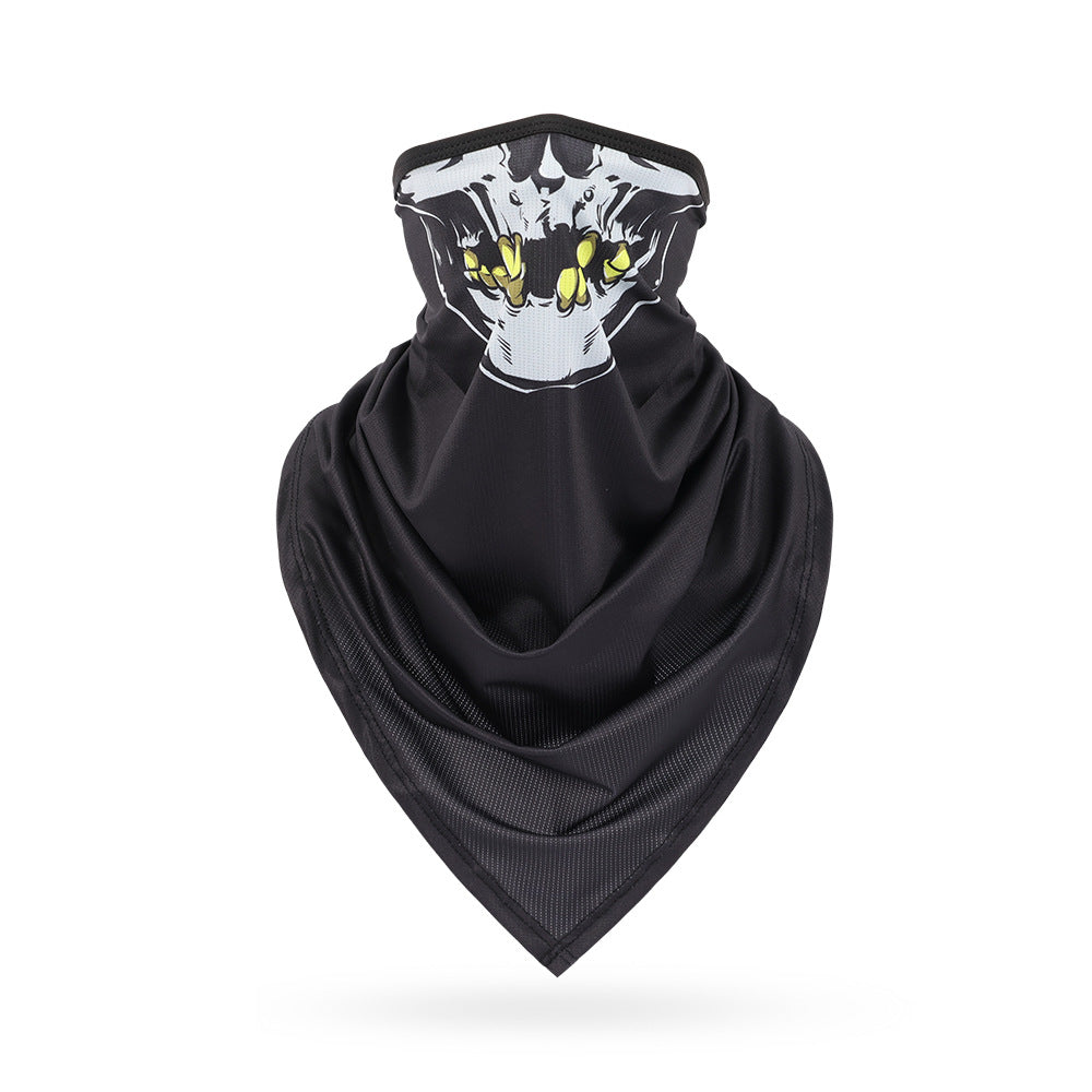 Ice Silk Skeleton Motorcycle Mask