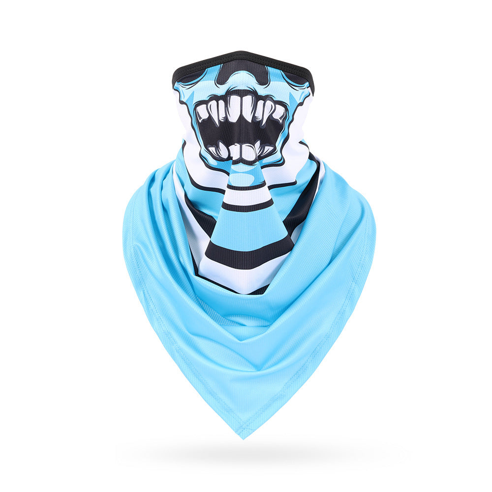 Ice Silk Skeleton Motorcycle Mask