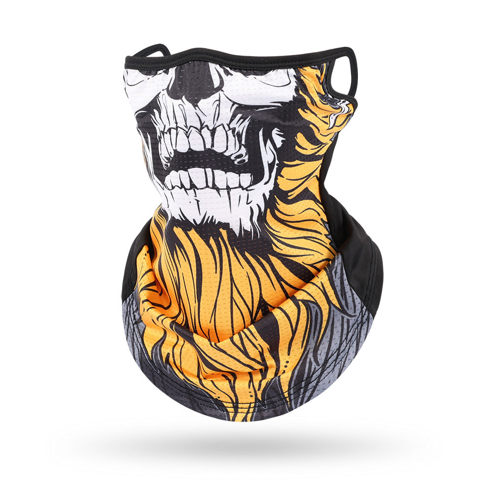 Ice Silk Mesh Ear Hanging Mask Skeleton Outdoor Cycling Mask
